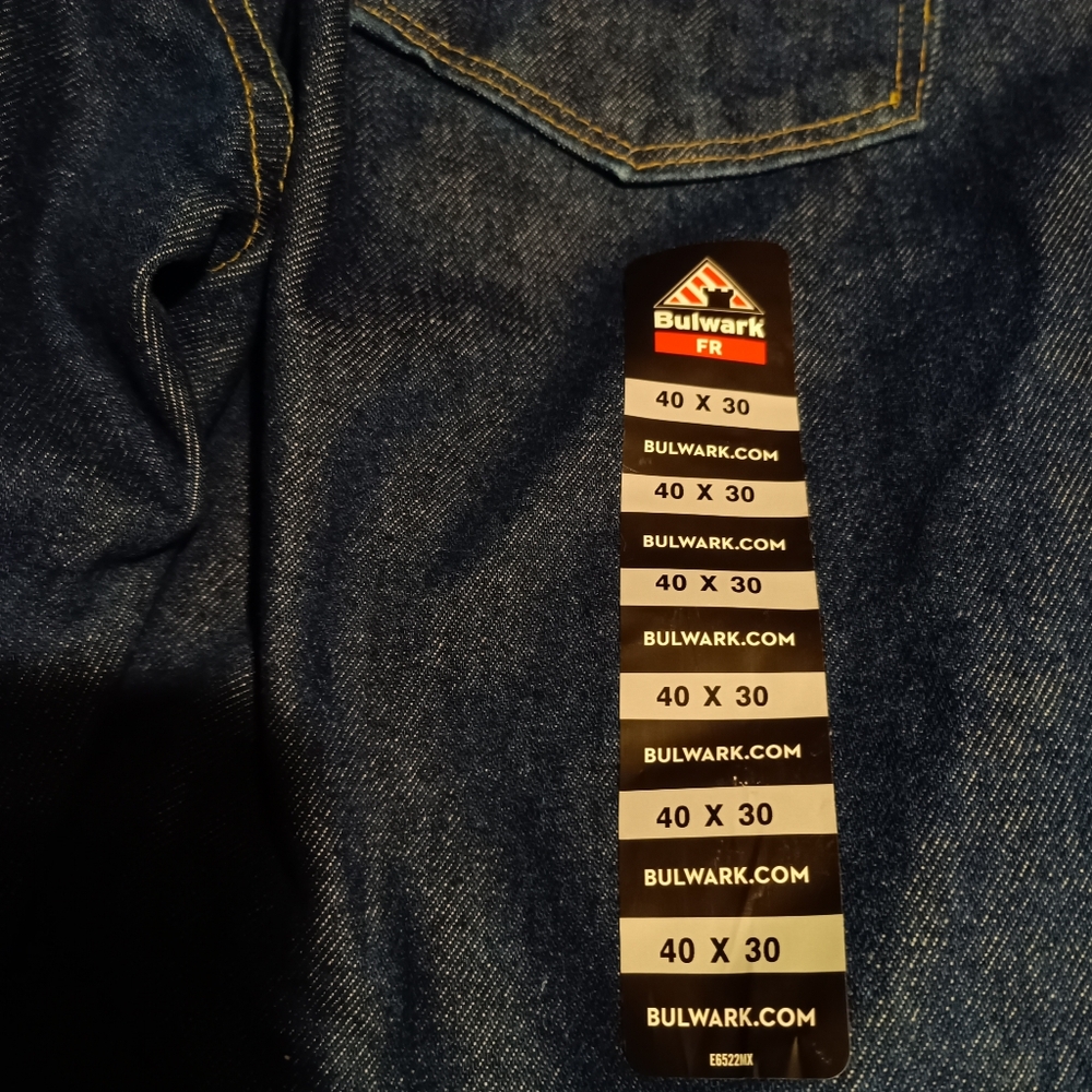 🥭NWT Bulwark 40x32 FR jeans fire resistant - Picture 9 of 10
